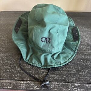 Vintage Outdoor Research OR Hat Gore-Tex Green Hiking Fishing USA Size M 28